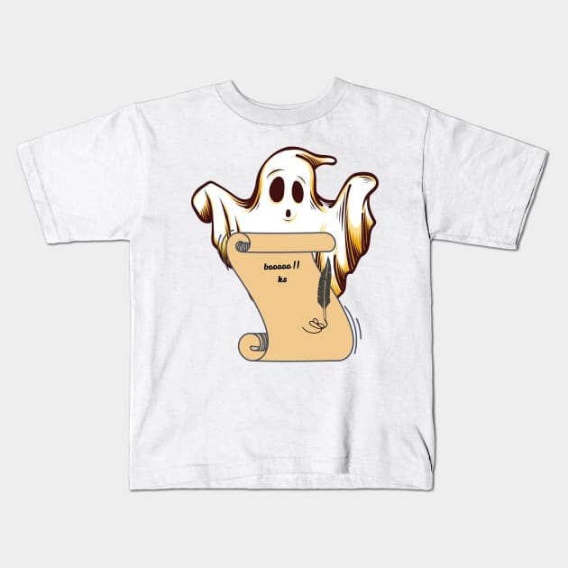 Read more books Cute horror Ghosts Read more boooooks Halloween Kids T-Shirt by L'Arthole